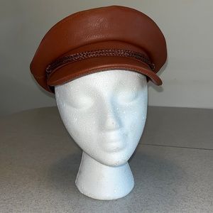 Vegan leather Brixton Fiddlers hat size small / 7 / 56cm